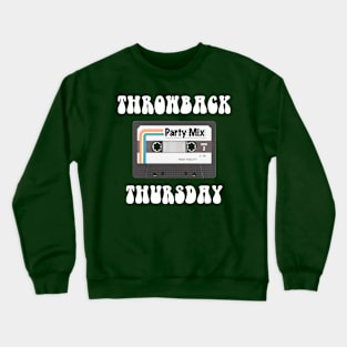 Throwback Thursday with Party Mix Cassette Tape Crewneck Sweatshirt